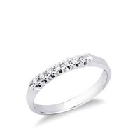 Anneau Promesse Femme in Or blanc Diamante FTPAL728
